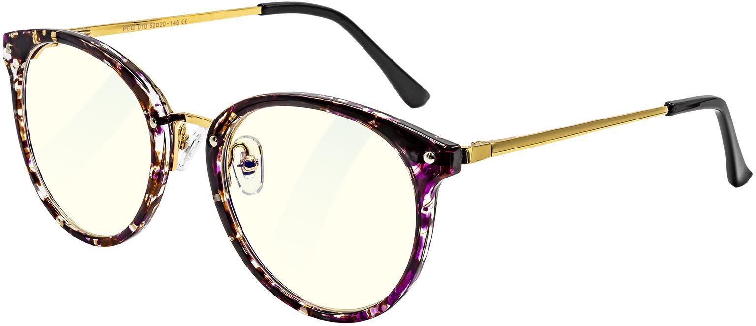 GLASSA Blue Light Blocking Glasses PCG 010, dioptrie +2,50 vínovo zlatá