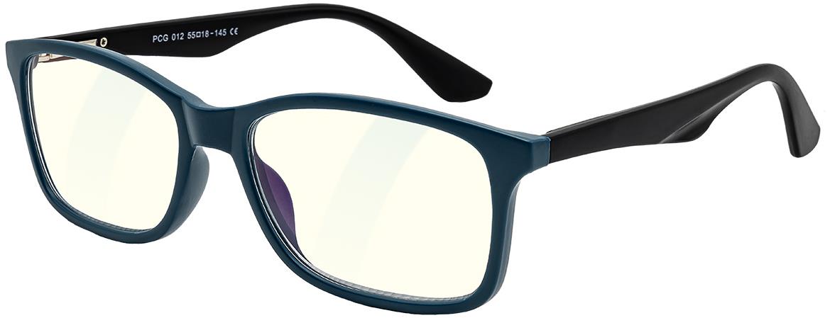 GLASSA, Blue Light Blocking Glasses PCG 012, +3,00 dio, modro černé