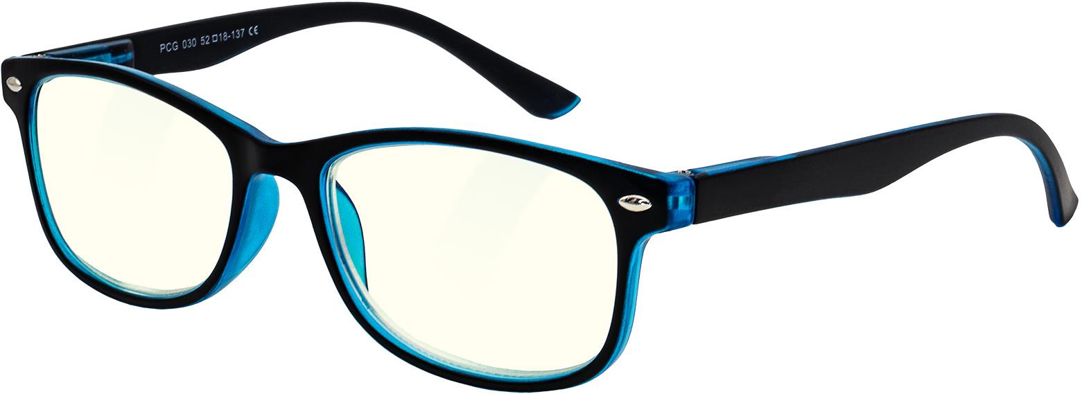 GLASSA Blue Light Blocking Glasses PCG 030, +2,00 dio, černo modré