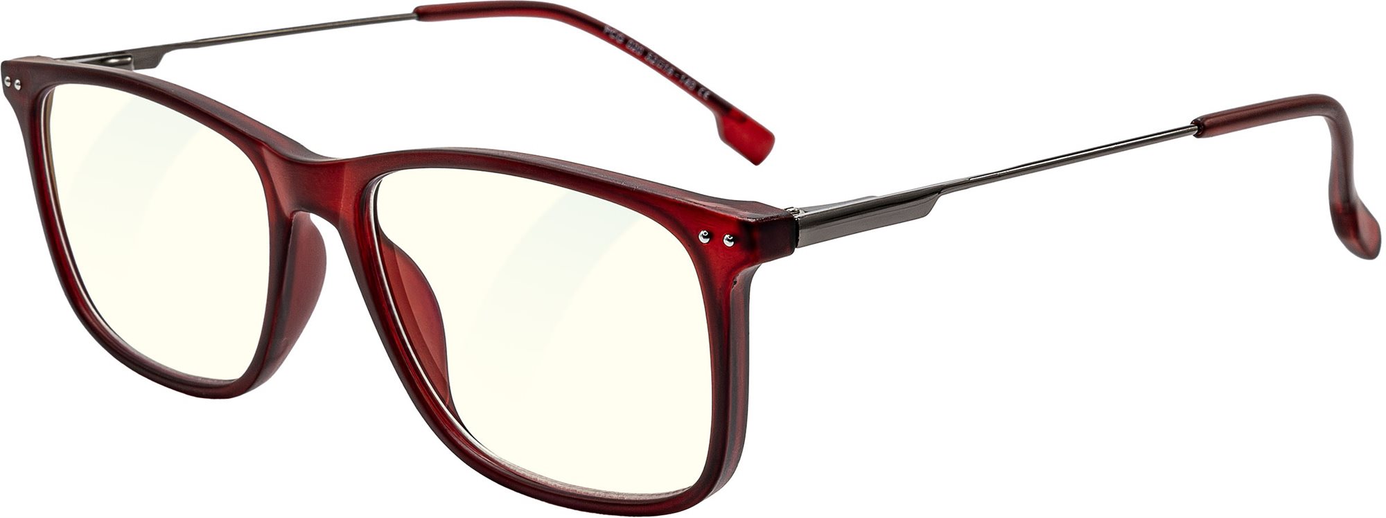 GLASSA Blue Light Blocking Glasses PCG 020, +1,50 dio, červené