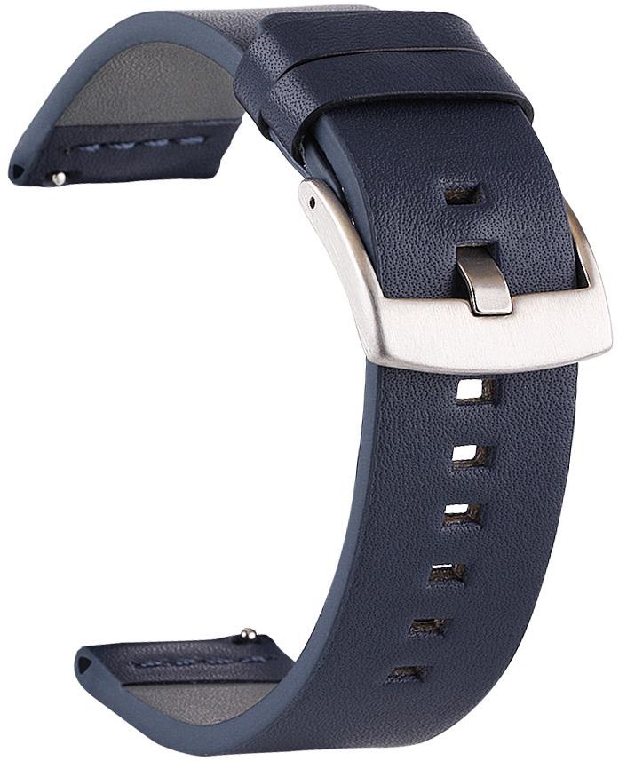 BStrap Fine Leather Universal Quick Release 18mm, blue