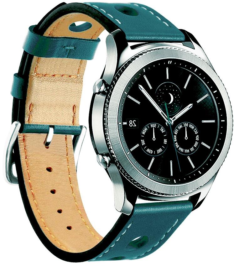 BStrap Leather Italy Universal Quick Release 22mm, dark teal