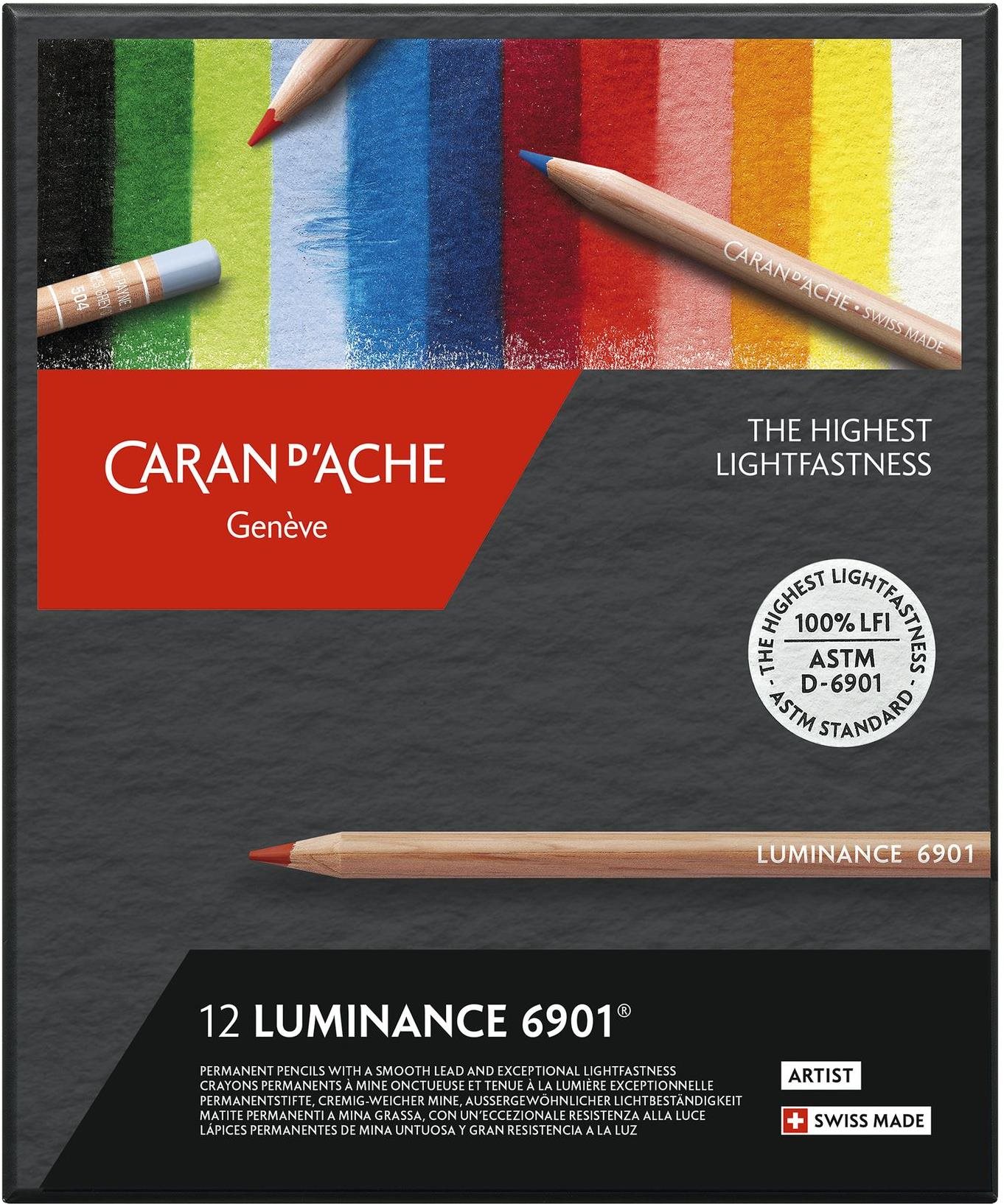 CARAN D'ACHE Luminance 6901 pastelky 12 barev