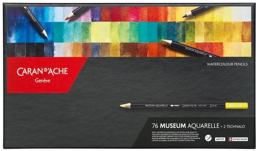 Pastelky CARAN D'ACHE Museum Aquarelle 40 barev v balení
