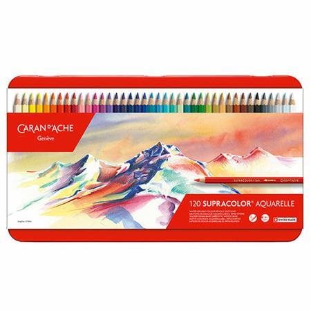 CARAN D'ACHE Supracolor Aquarelle 12 barev - pastelky