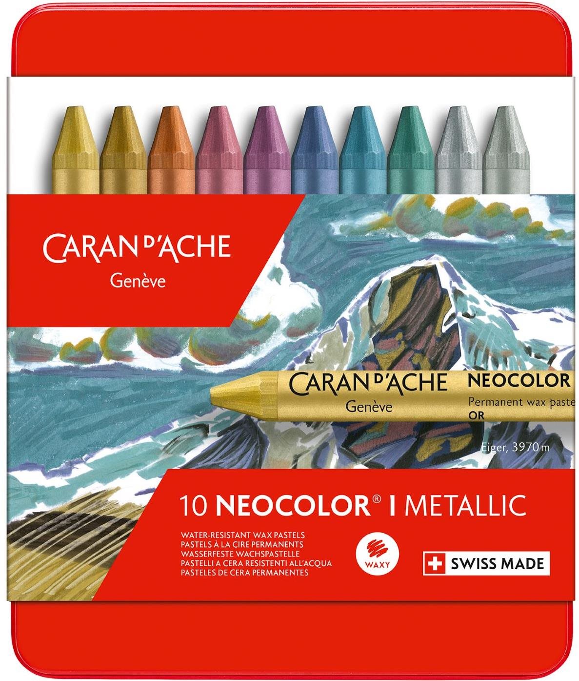 Caran d'Ache Neocolor I - metalické barvy
