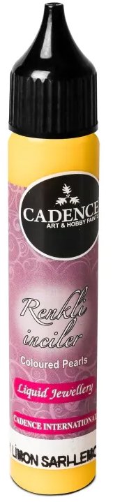 Tekuté perly Cadence v citrónově žluté barvě v balení 25 ml