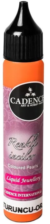 Akrylová barva oranžová 25 ml Cadence Tekuté perly