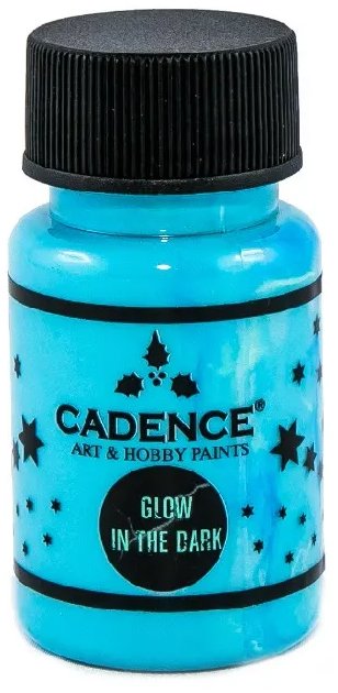 Cadence Barva svítící ve tmě 50 ml, modrá