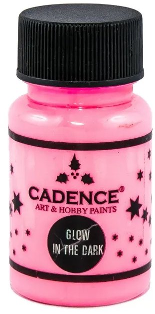 Růžová barva svítící ve tmě Cadence