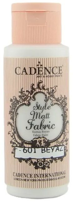 Barva na textil Cadence 59 ml, bílá
