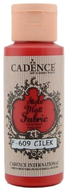 Barva na textil Cadence 59 ml, červená