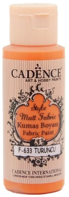 Barva na textil Cadence - oranžová, 59 ml