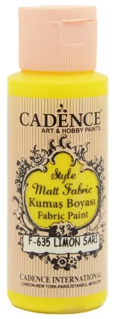 Cadence barva na textil 59 ml, citrónová žlutá