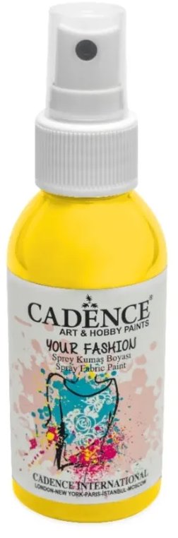 Cadence Barva na textil ve spreji 100 ml, citrónová žlutá