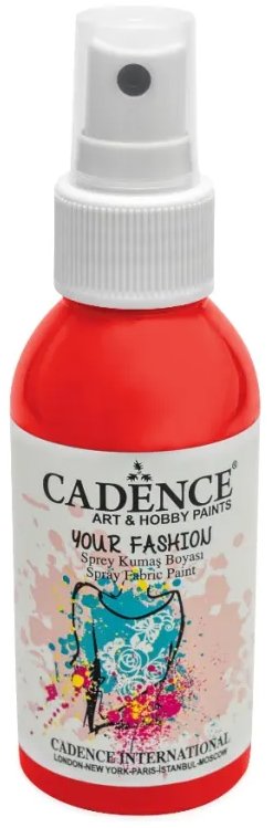 Cadence Barva na textil ve spreji 100 ml, jahodová červená