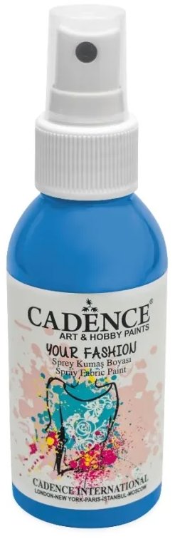 Barva na textil ve spreji Cadence ve světlé modré barvě