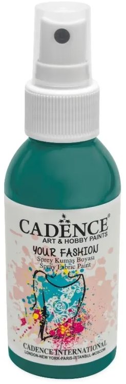 Cadence Barva na textil ve spreji 100 ml, smaragdová zelená