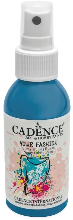 Cadence Barva na textil ve spreji 100 ml, tmavá tyrkysová