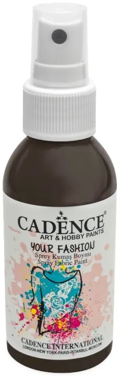 Cadence Barva na textil ve spreji 100 ml, hnědá
