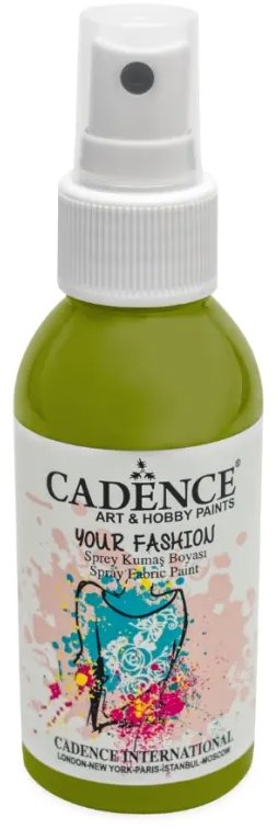 Barva na textil Cadence Barva na textil ve spreji 100 ml, kiwi zelená
