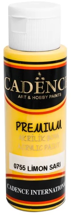 Cadence Premium 70 ml Žlutá - akrylová barva pro umělecké účely