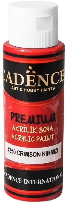 Cadence Premium 70 ml Karmínově červená - akrylová barva pro umělecké projekty