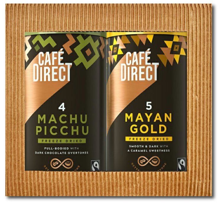 Cafédirect Machu Picchu a Mayan Gold, instantní, dárkový balíček, 2 x 100g