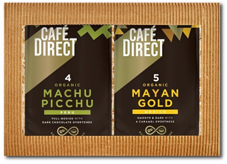 Cafédirect Machu Picchu BIO a Mayan Gold SCA 82, mletá, dárkový balíček, 2 × 200g