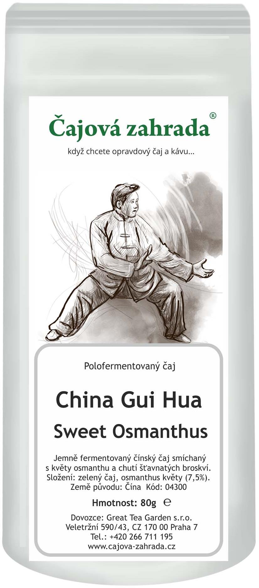 Čajová zahrada China Gui Hua Sweet Osmanthus Oolong 80 g