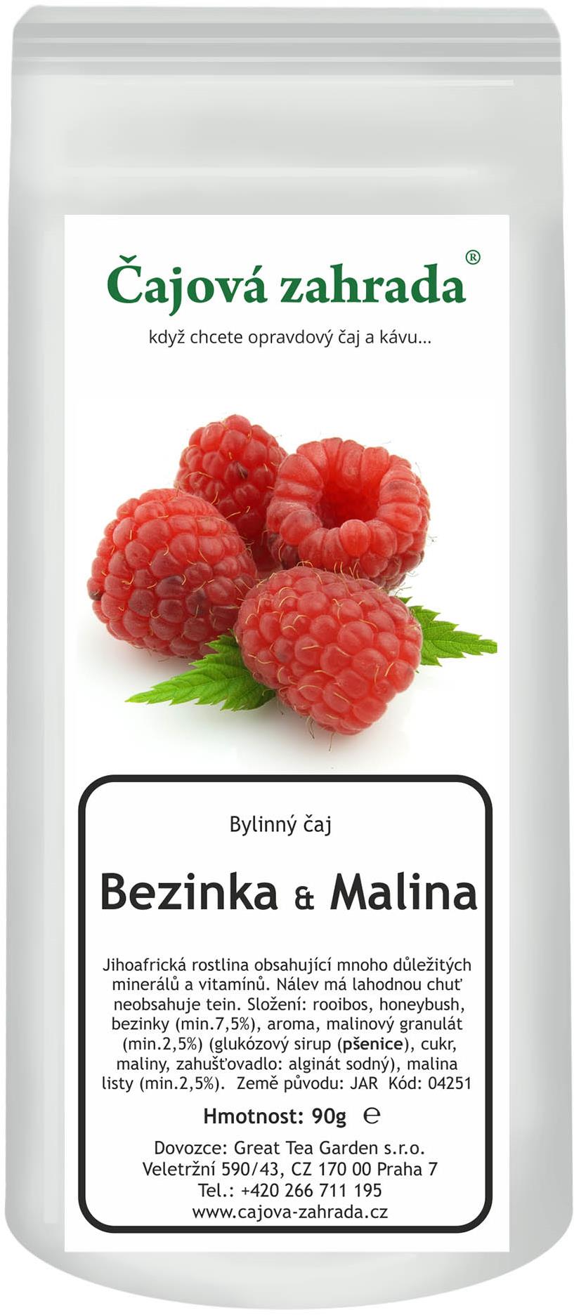 Čajová zahrada Rooibos Bezinka & Malina 90 g