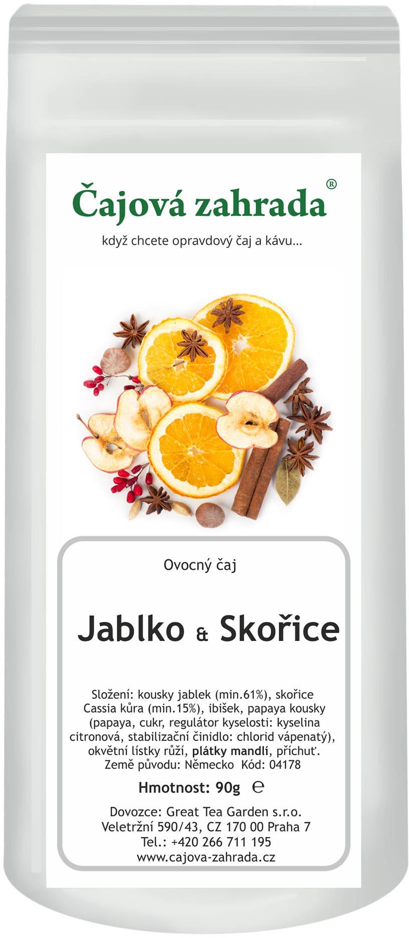 Čajová zahrada - Jablko & Skořice - ovocný čaj, 90 g