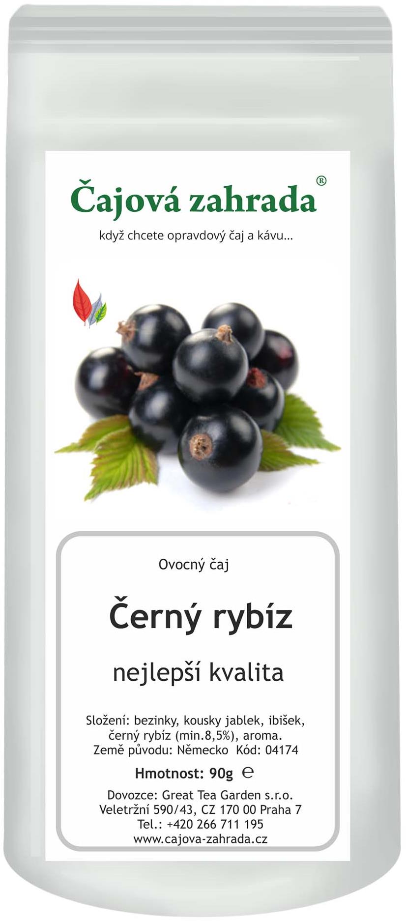 Čajová zahrada - Černý rybíz - ovocný čaj, 90 g