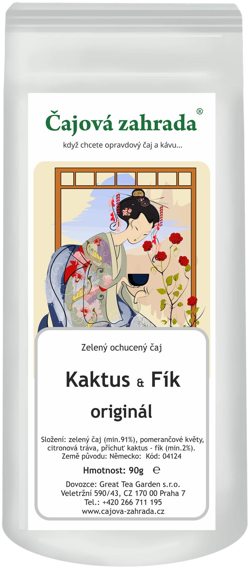 Čajová zahrada - Kaktus & Fík - zelený ochucený čaj, 90 g