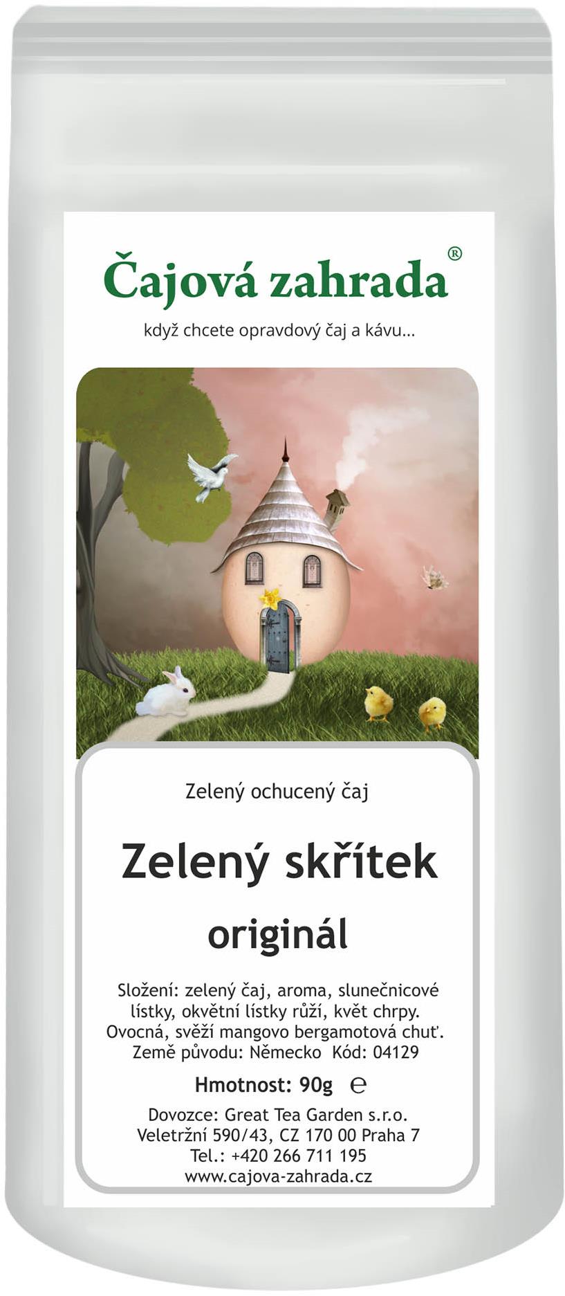 Čajová zahrada - Zelený skřítek - zelený ochucený čaj, 500 g