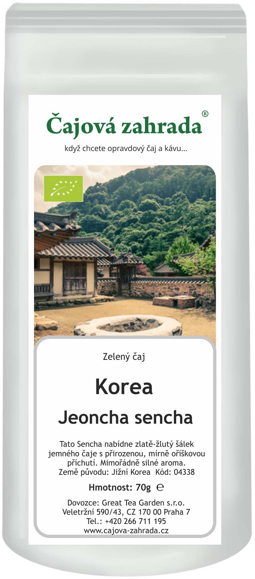 Čajová zahrada - Korea Jeoncha Sencha - zelený čaj, 70 g
