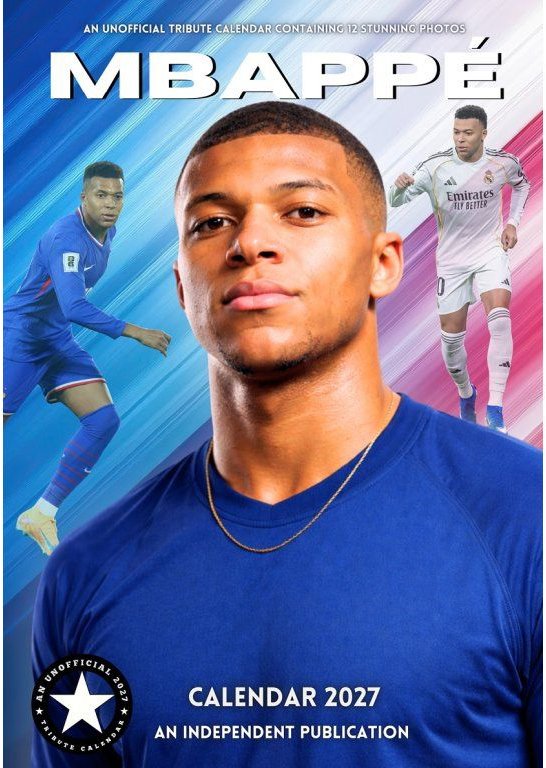Kylian Mbappé - Nástěnný kalendář 2027