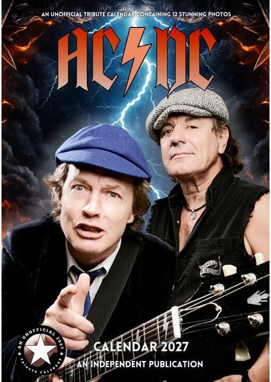AC/DC - Nástěnný kalendář 2027