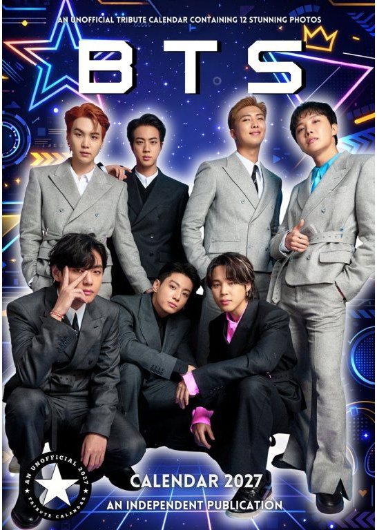 BTS - Nástěnný kalendář 2027