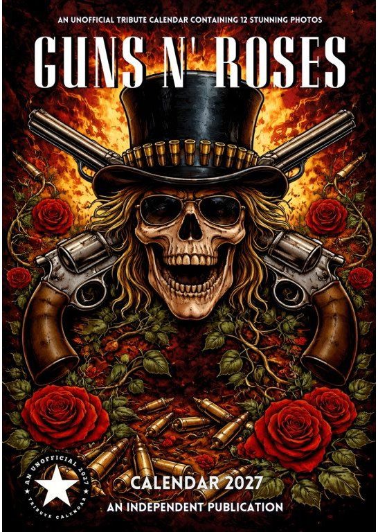 Guns N'Roses - Nástěnný kalendář 2027