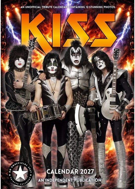 Kiss - Nástěnný kalendář 2027