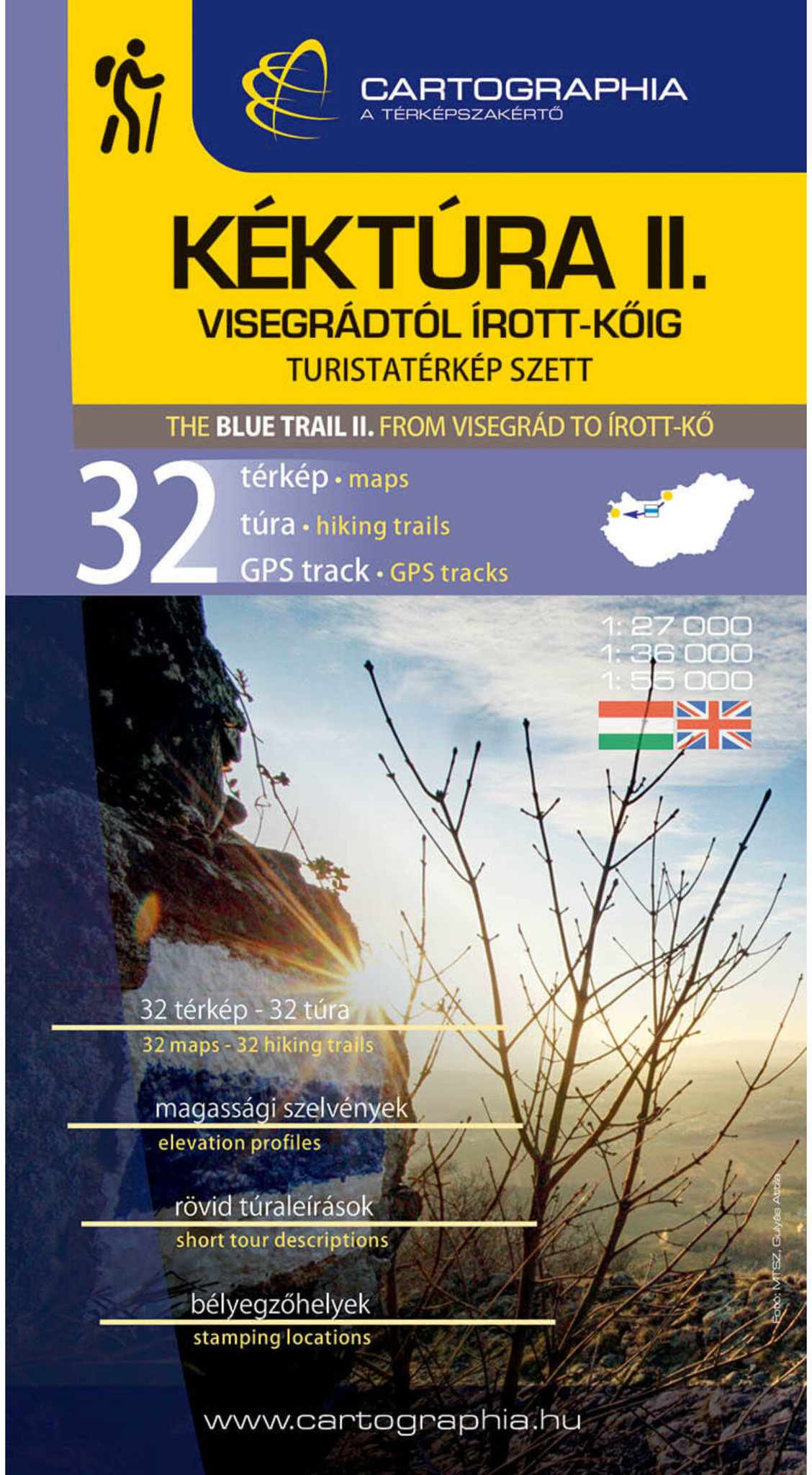 BLUE TRAIL II. /Visegrád–Írott-kő/ - turistická mapa