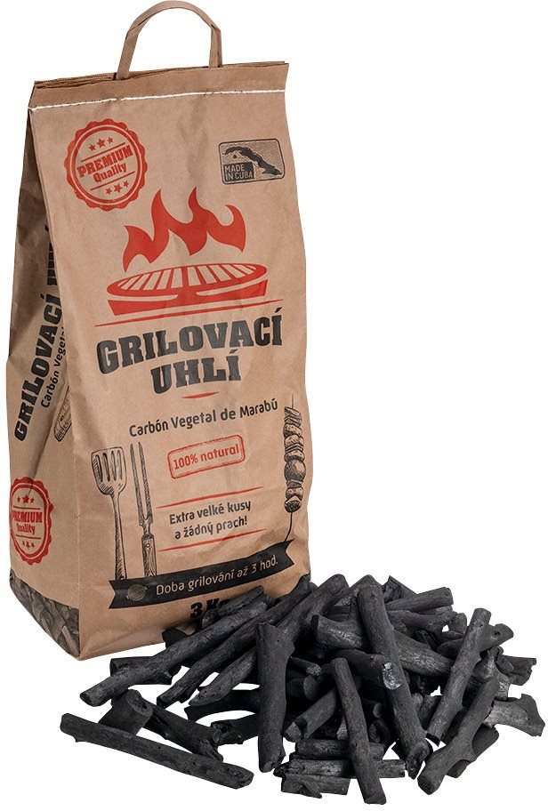 Carbón Vegetal de Marabú grilovací uhlí 3 kg