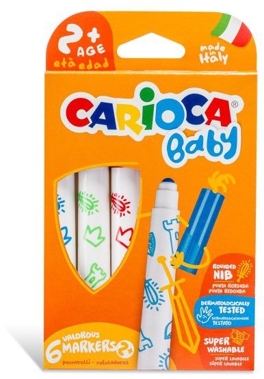 CARIOCA Baby omyvatelné, 6 barev