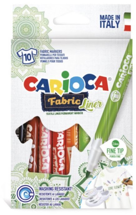 CARIOCA Fabric Liner na textil 10 ks