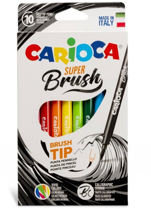 CARIOCA se štětcovým hrotem 10 ks