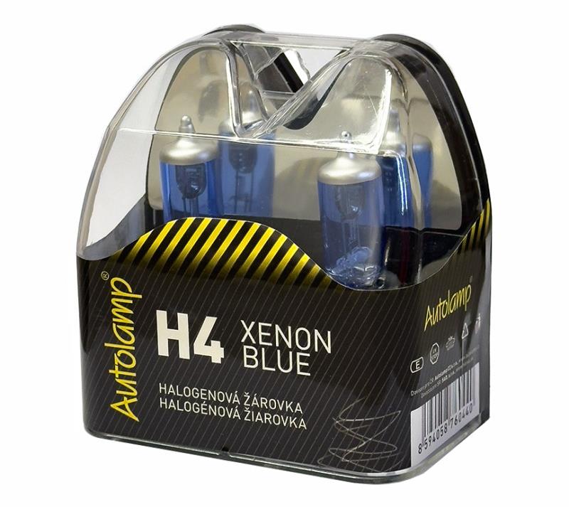 Autolamp Krabička H4, 12 V, 60/55 W, P43t, Xenon Blue 2 ks