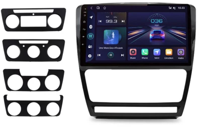 OSSURET Autorádio Škoda Octavia mk2 II 2GB CarPlay a Android Auto, GPS navigace, Kamera, WiFi