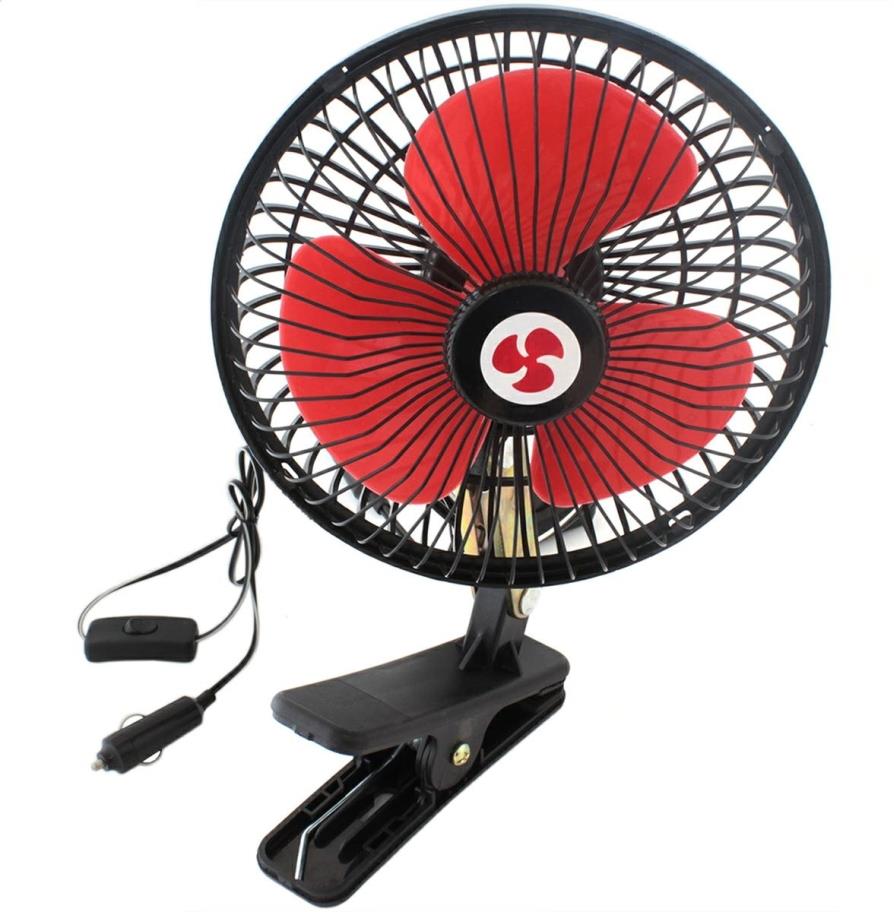 APT Kompaktní ventilátor s klipem 12 V do auta, průměr 17,5 cm