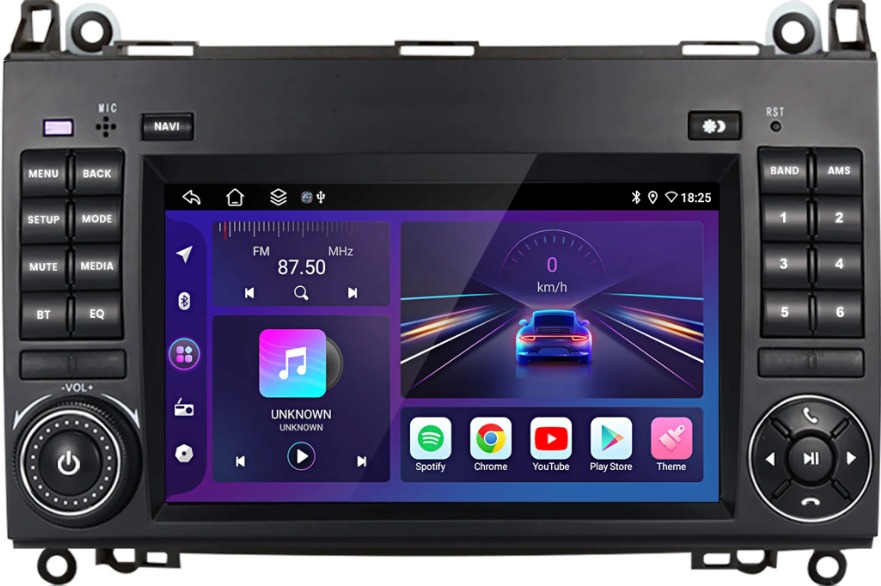 Ossuret Autorádio Mercedes Sprinter, VW Crafter A Class, W Class, W169, W245, B Class B200 Android